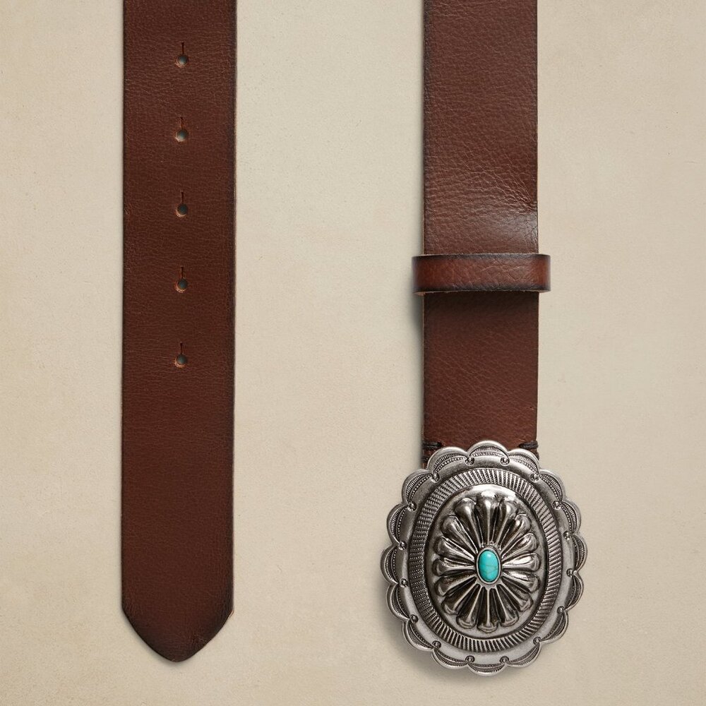 Banana Republic Turquoise Buckle Belt